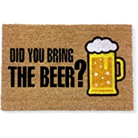 Los mejores  - koko doormats felpudos Entrada casa Originales- Fibra de Coco y PVC- Felpudo Exterior Did You Bring The Beer?- 40x60x1.5…